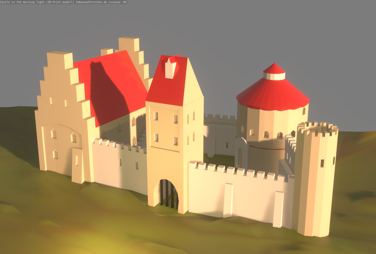 medieval castle (printable) preview image 2